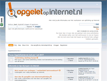 Tablet Screenshot of opgeletopinternet.nl